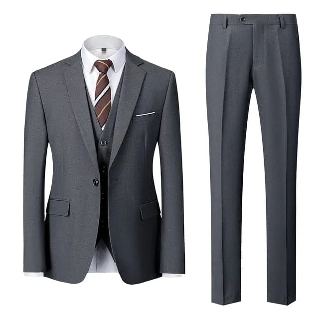 BRADLEY VIP SUITS Men's Fashion Formal Business & Special Events Wear 3 Piece Suit for Business Meetings Job Interviews Church Services Suits (Jacket   Pants   Vest) Deep Green Suit Set