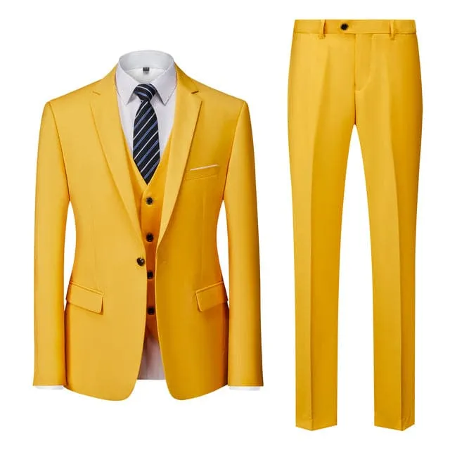 BRADLEY VIP SUITS Men's Fashion Formal Business & Special Events Wear 3 Piece Suit for Business Meetings Job Interviews Church Services Suits (Jacket   Pants   Vest) Deep Green Suit Set