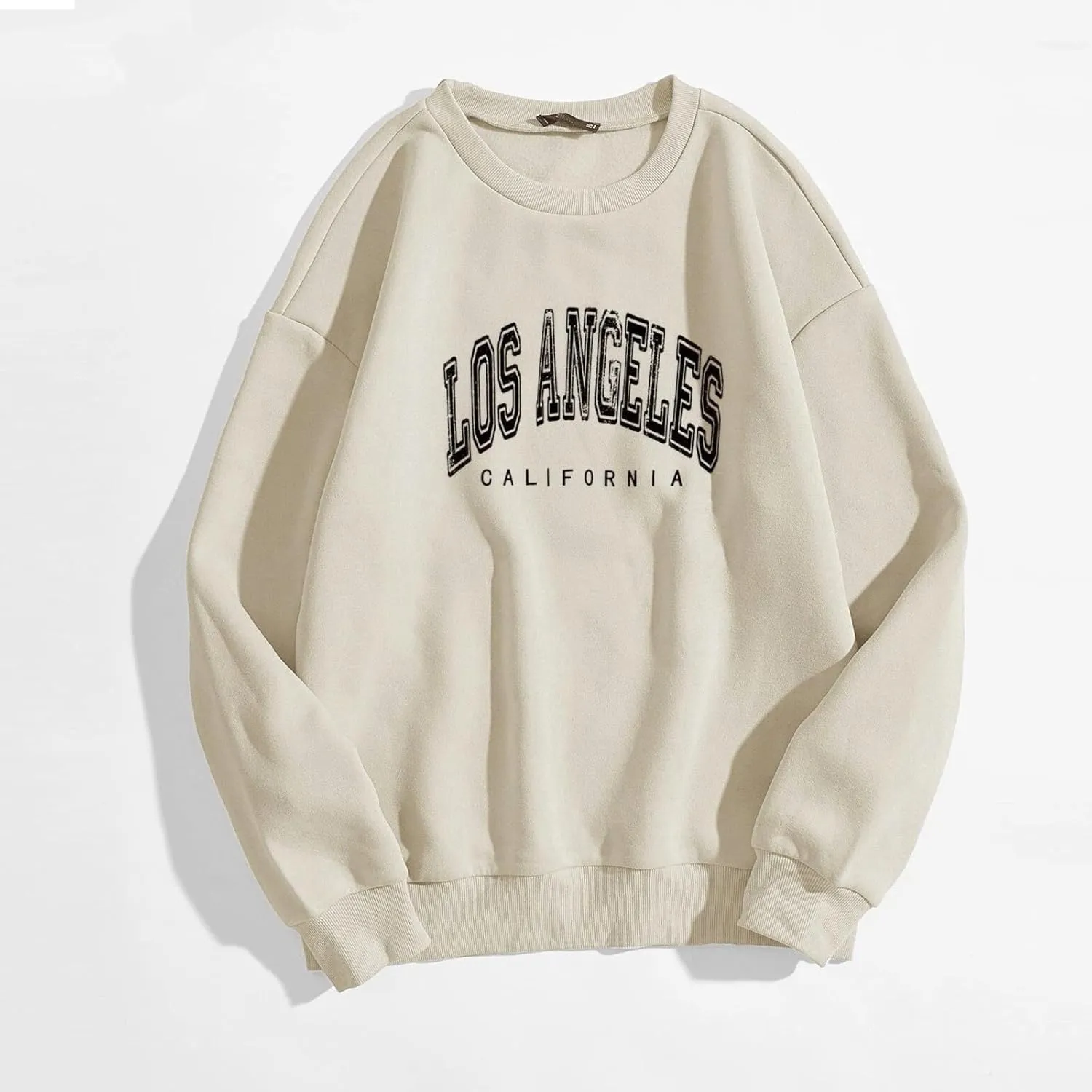 California Sweatshirts for Women Crewneck Letter Graphic Vacation Shirt Long Sleeve Sweatshirts