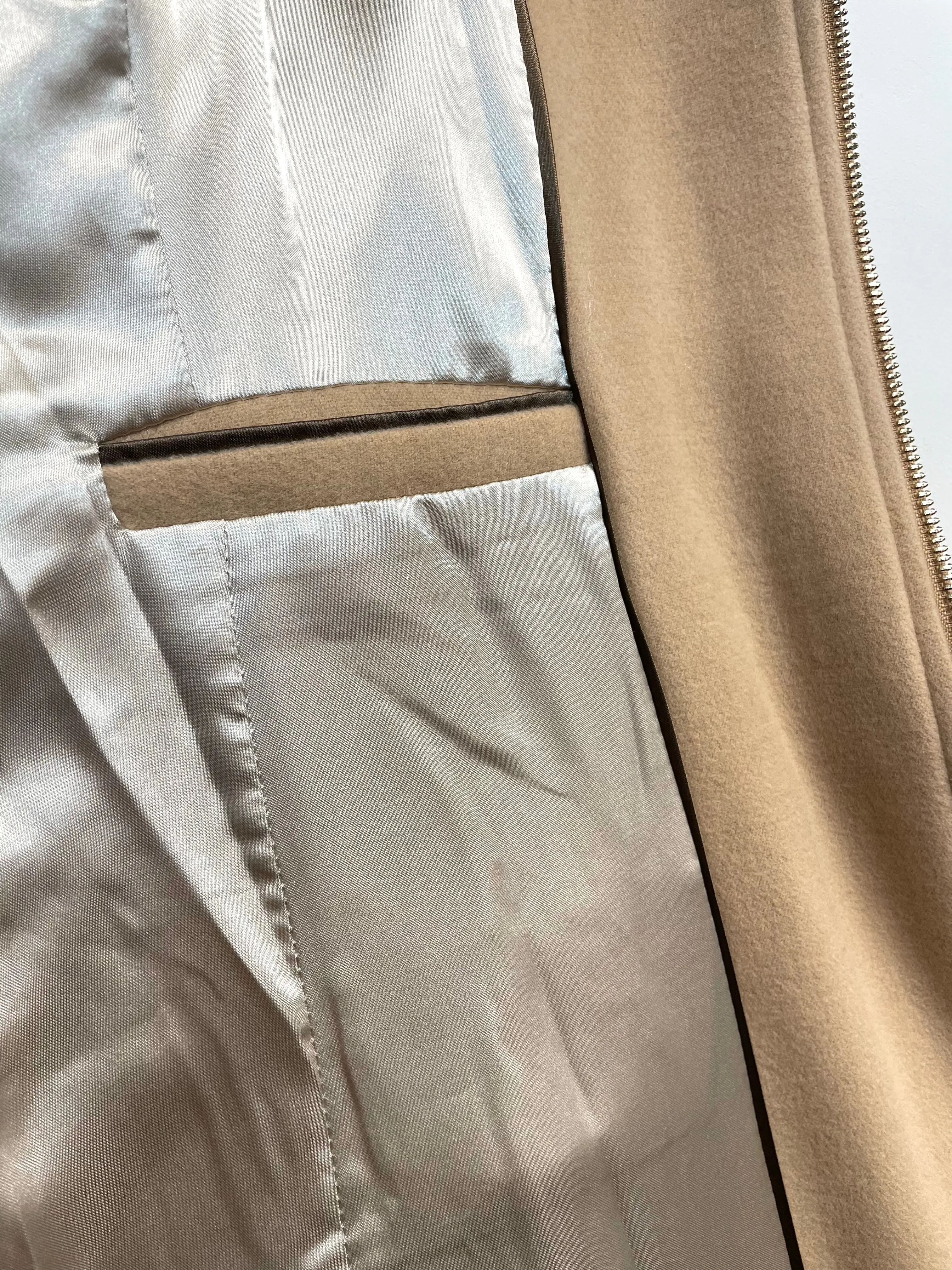 Calvin Klein Women’s Zip-up Trench Coat in Beige S