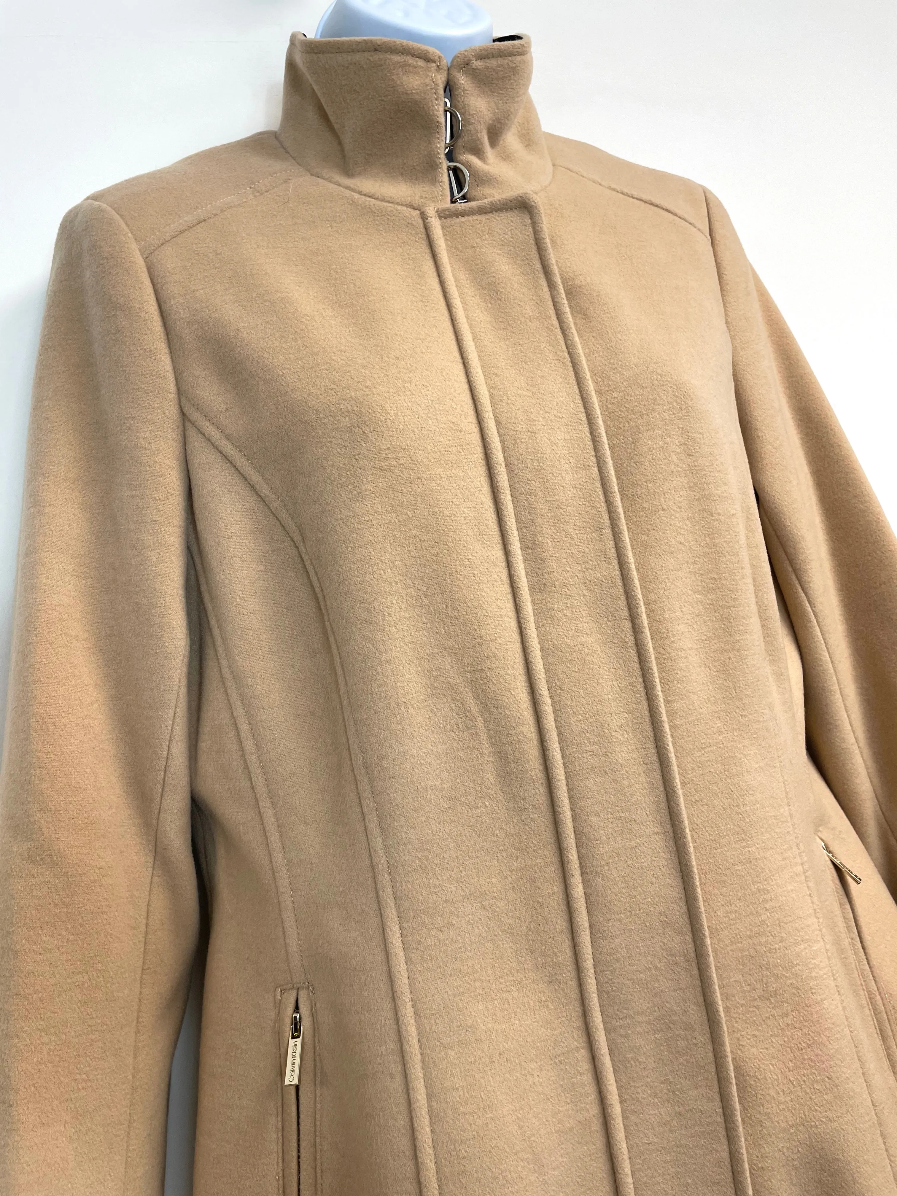 Calvin Klein Women’s Zip-up Trench Coat in Beige S
