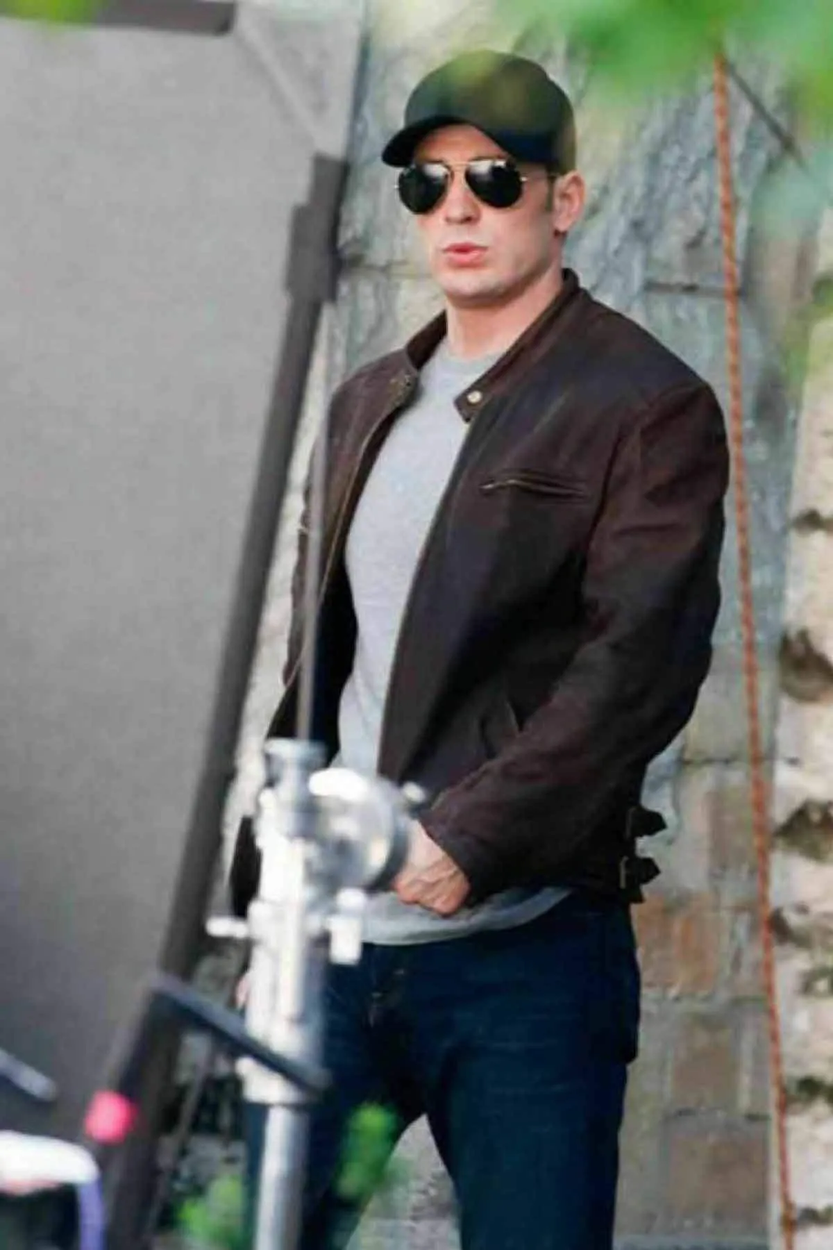 Captain America Brown Distressed Leather Jacket Worn By Steve Rogers | Steve Rogers Captain America Brown Distressed Leather Jacket
