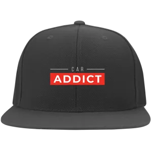 CAR ADDICT FLAT BILL TWILL FLEXFIT CAP CLASSIC