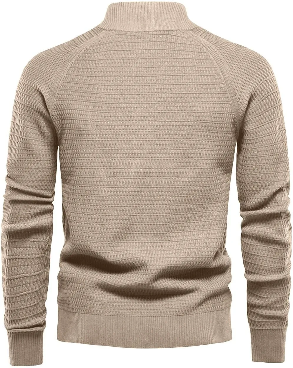 Cardigan Sweaters for Men Button Down Open Front Cardigan Stand Collar Sweater Vintage Cable Knit Sweater