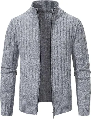 Cardigan Sweaters for Men,Button up Sweater Long Sleeve Knit Open Front Cardigans Fashion Fall Winter Sweater