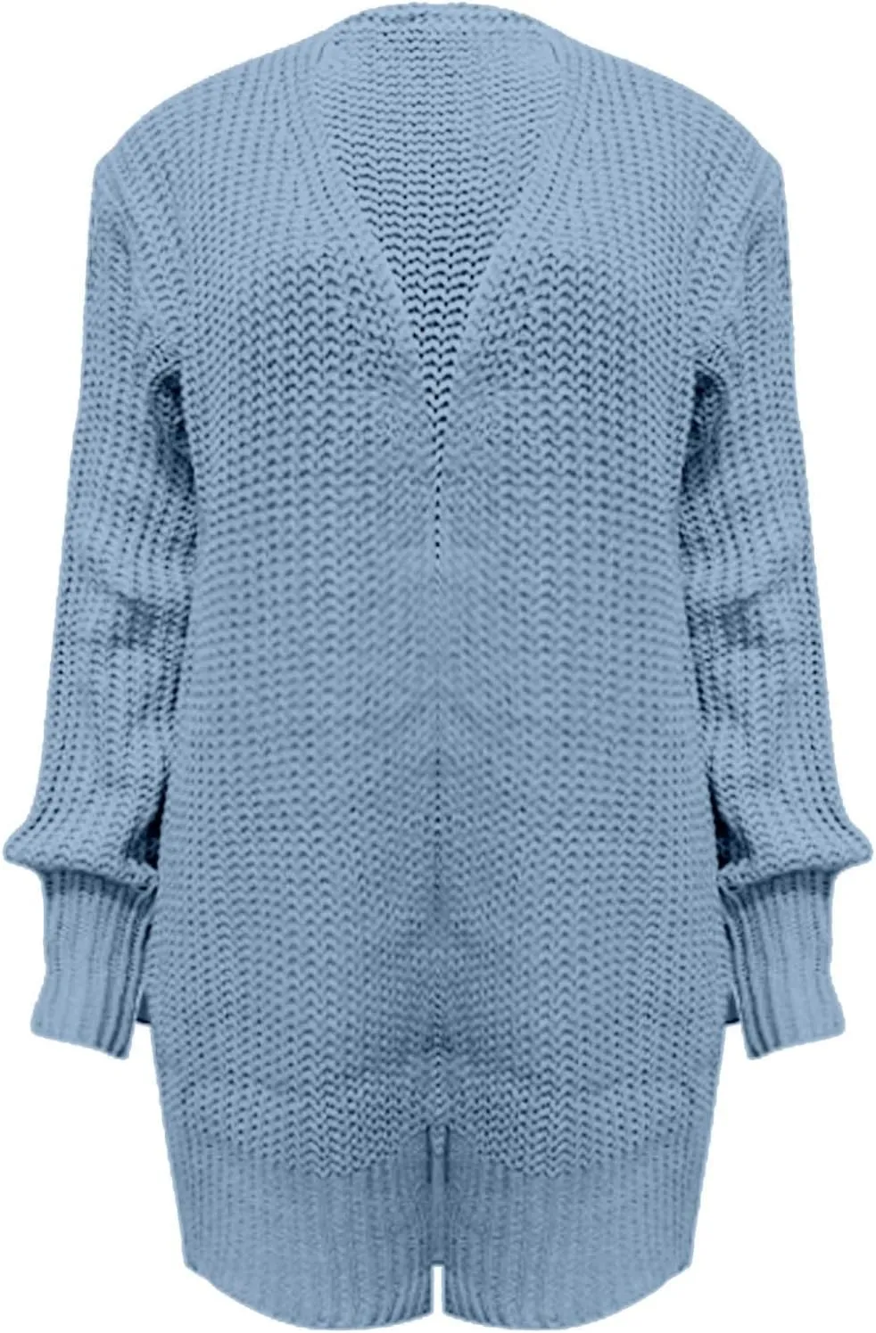 Cardigans for Women Trendy Lantern Sleeve Cardigan Sweaters Casual Cable Knitted Sweater Open Front Coat Outwear