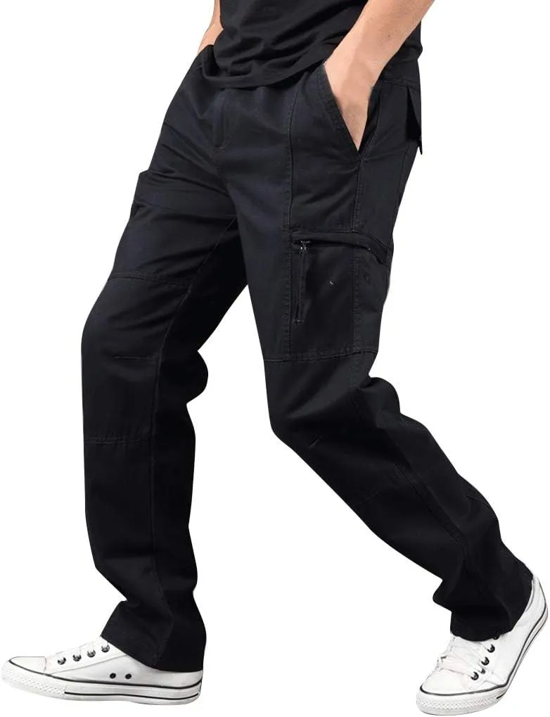 Cargo Jeans for Men Men's Thermal Jeans Mens Jogger Pants All Terrain Cargo Pants for Men Extreme Motion Cargo Pants for Men Big and Tall Hiking Pants Loose Fit
