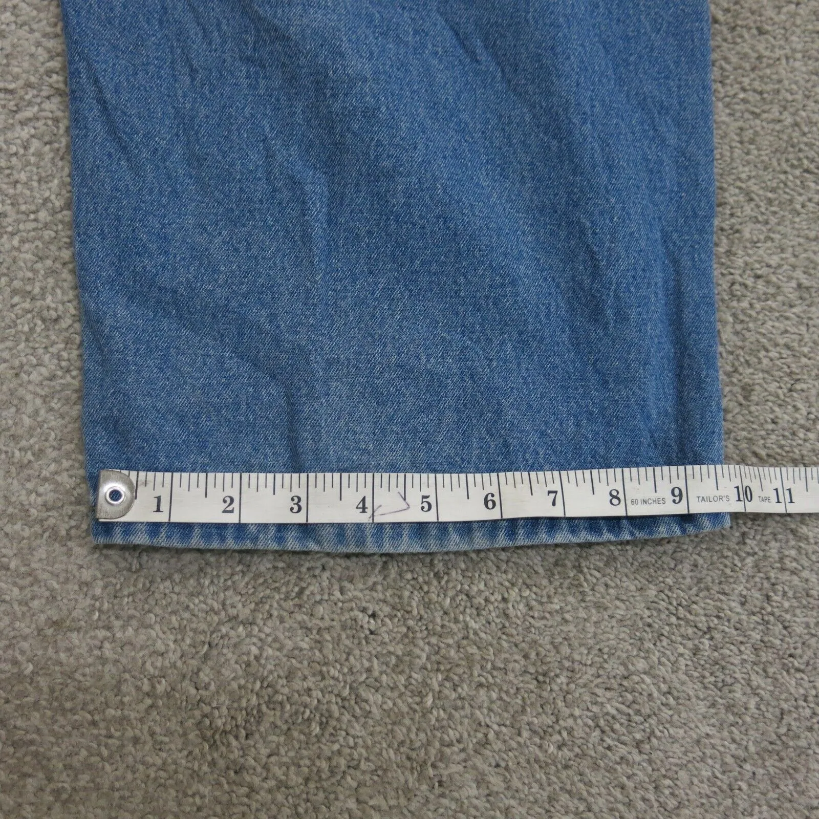 Carhartt Jeans Mens 42X32 Blue Denim Stretch Original Fit 100% Cotton Wide Leg