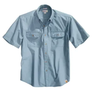 Carhartt Men's Blue Chambray Fort Solid S/S Shirt