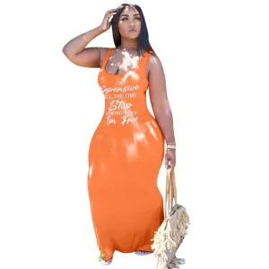Casual Streetwear Women Summer Dress