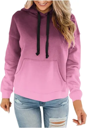 Ceboyel Women Tie Dye Hoodies Trendy Hooded Sweatshirt Pullover Tops Cute Hoodie Sweater Casual Teen Girls Fitted Clothing