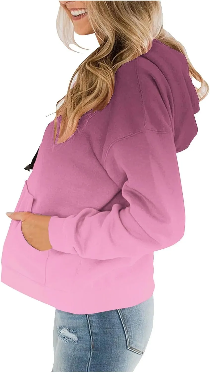 Ceboyel Women Tie Dye Hoodies Trendy Hooded Sweatshirt Pullover Tops Cute Hoodie Sweater Casual Teen Girls Fitted Clothing