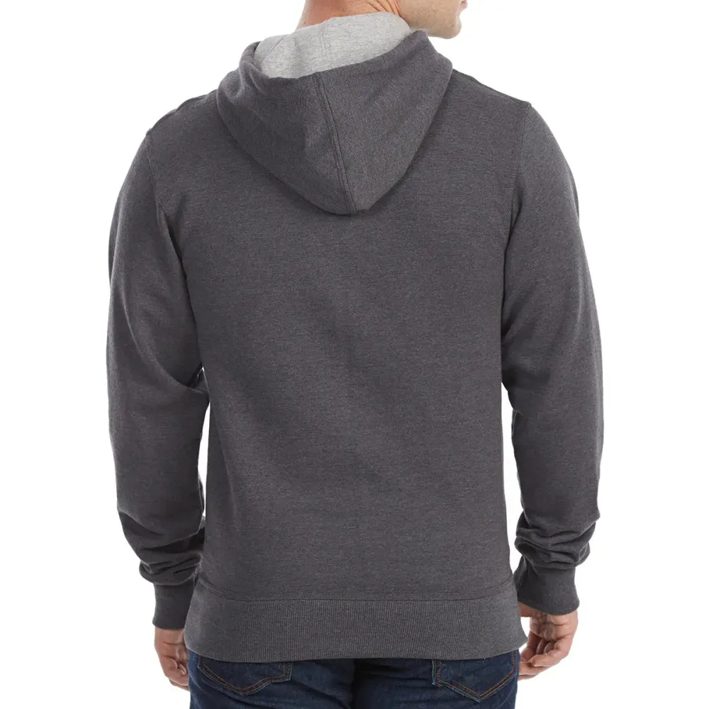 Champion Men's Powerblend Fleece Hoodie Script Logo Charcoal