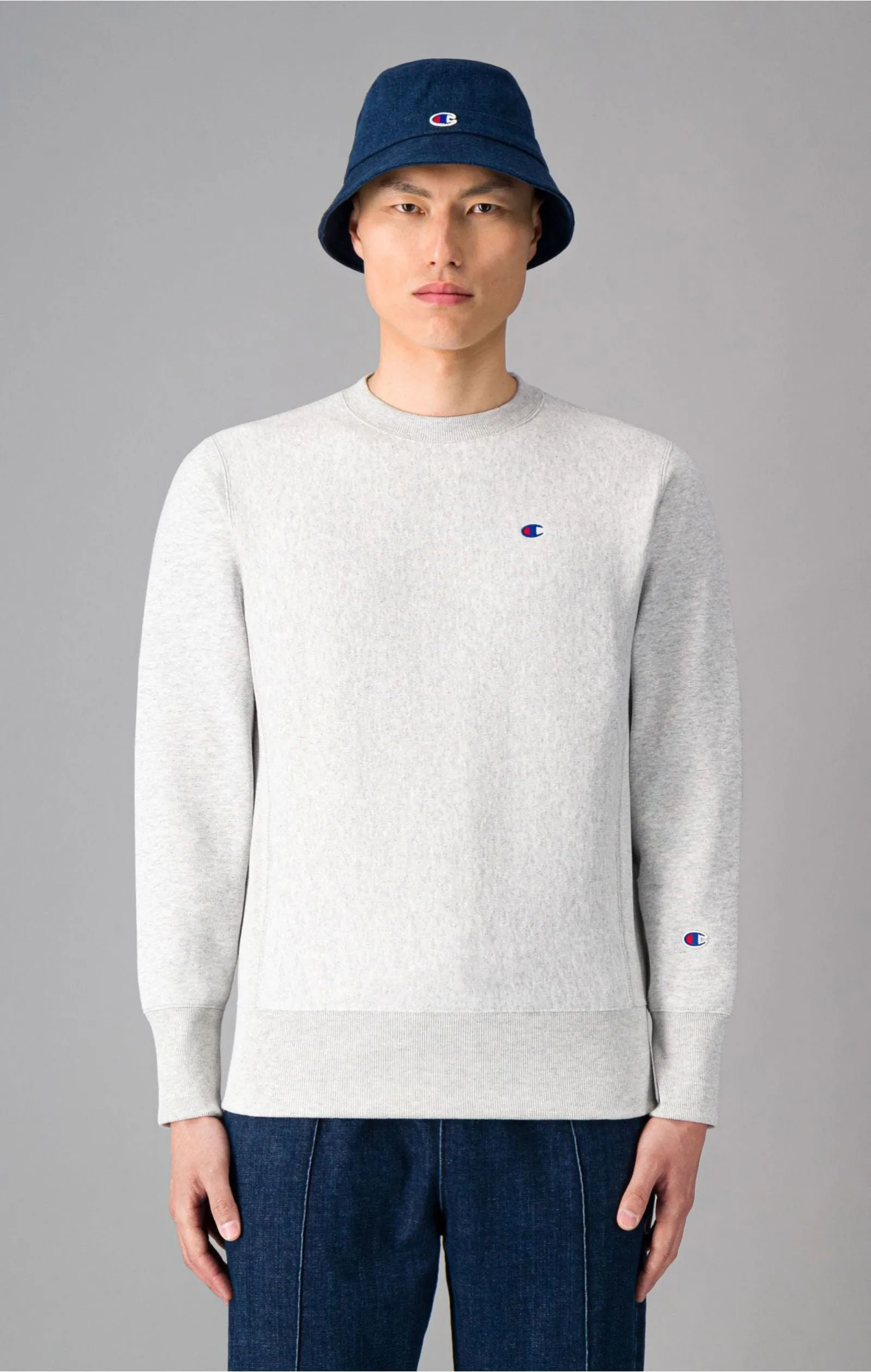 Champion Reverse Weave Crewneck Sweatshirt - Grey