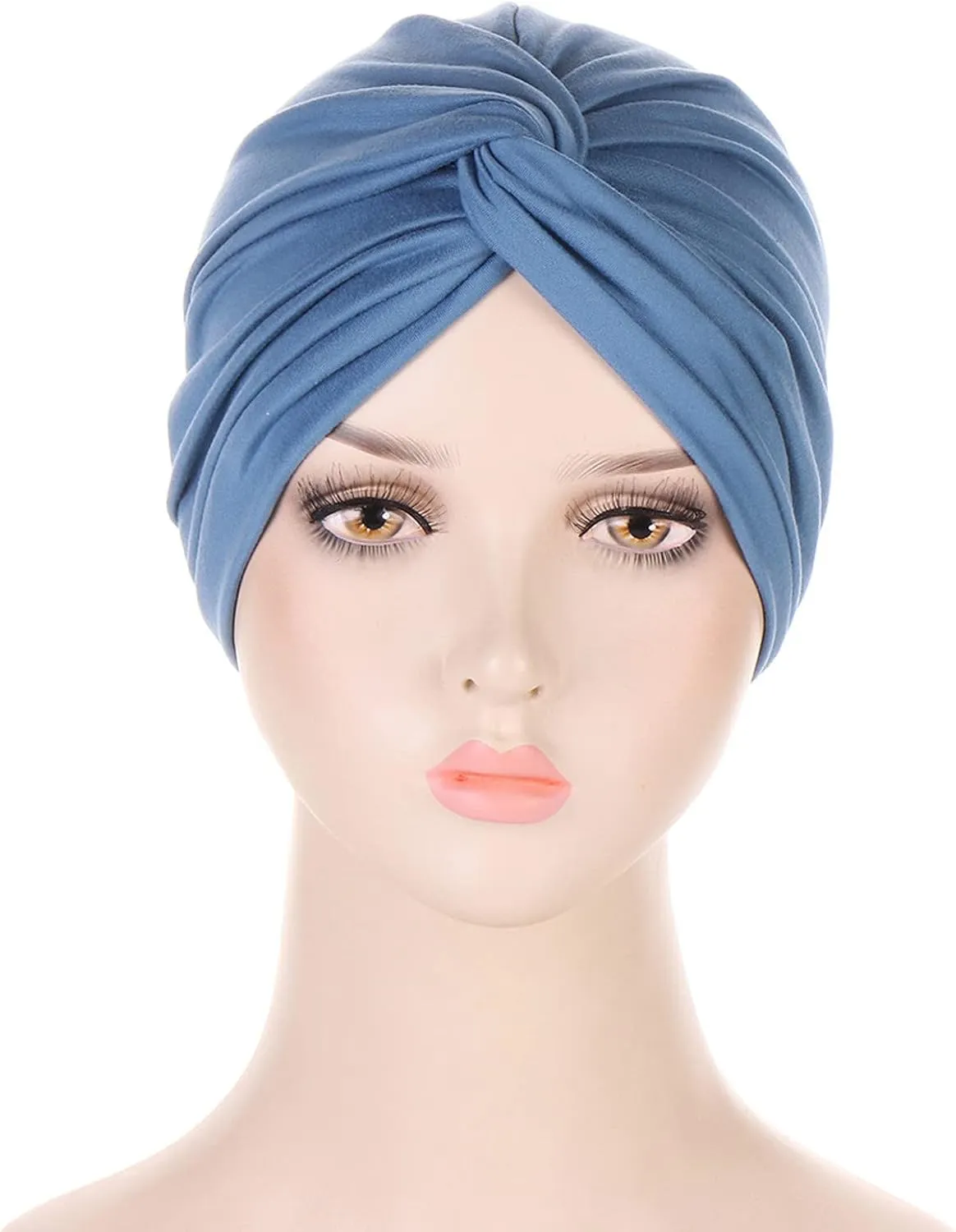 Chemo Sleep Turban Headwear Head Wrap Cap Pleated India Headwrap Soft Cancer Patient Hair Loss Beanie Cap