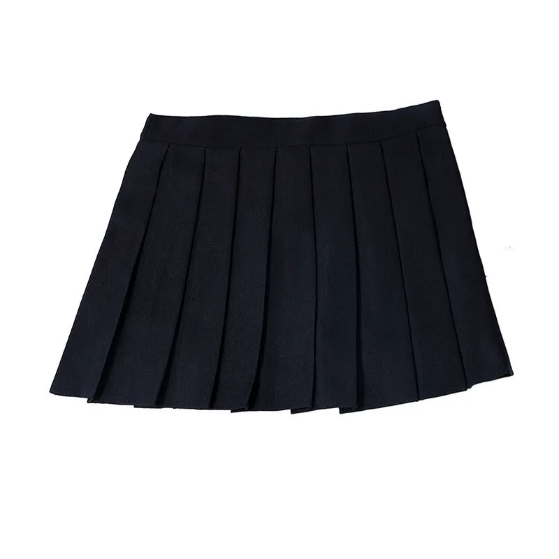 Chequered Pleated Women Student Korean All-Matching High Waist A-Line Summer Skirt