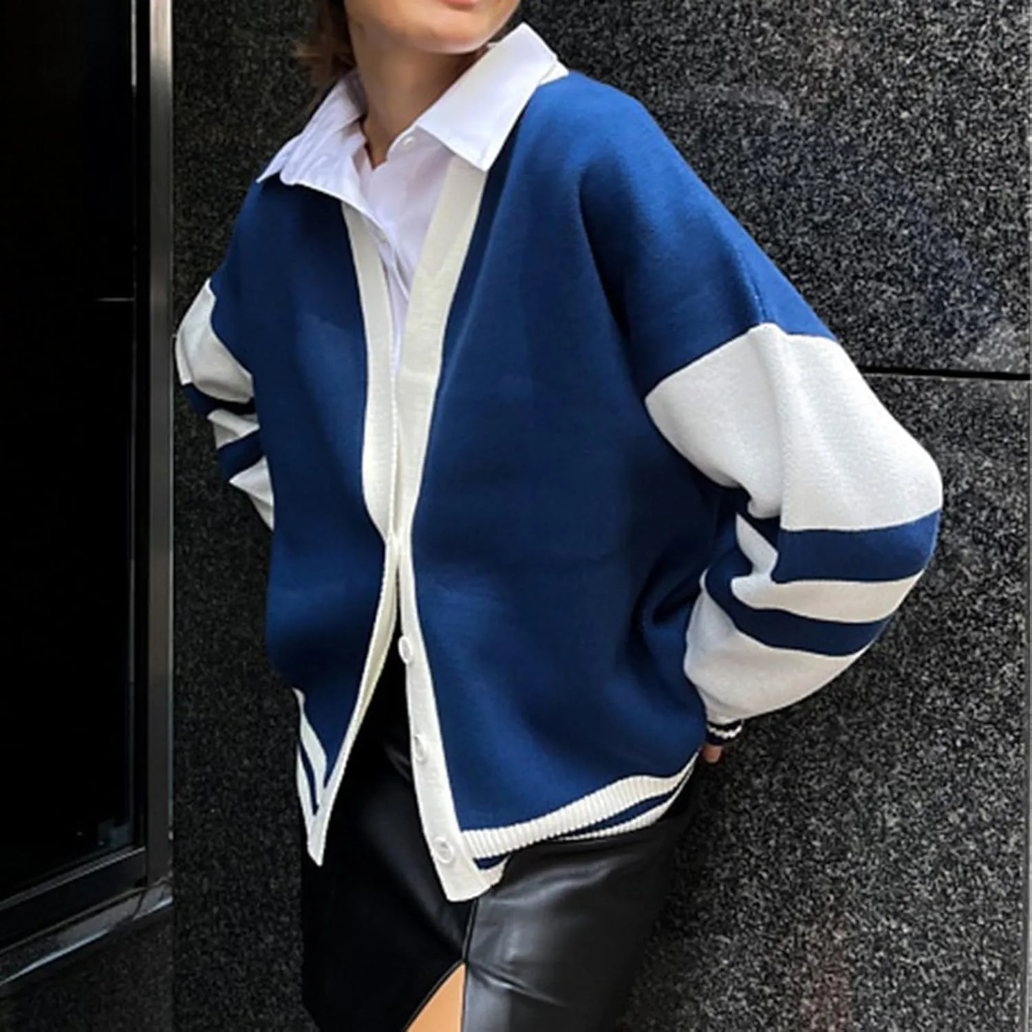 Chunky Cardigan Sweaters for Women Plus Size Y2K Long Sleeve Open Front Cropped Flower Knit Loose Knit Coats