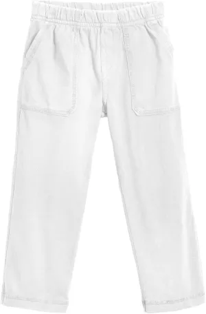 City Threads Little Boys' and Girls' Soft Jersey Tonal Stitch Pant Perfect for Sensitive Skin SPD Sensory Friendly Clothing - White 5