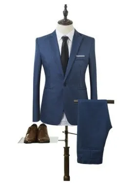 Classic Men's Formal Tuxedo Set – Elegant Suit for Special Occasions