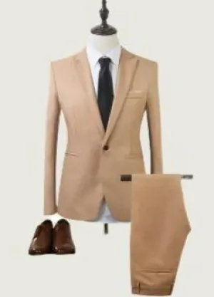 Classic Men's Formal Tuxedo Set – Elegant Suit for Special Occasions