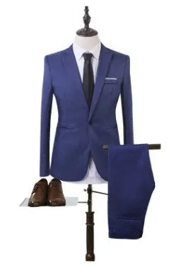 Classic Men's Formal Tuxedo Set – Elegant Suit for Special Occasions