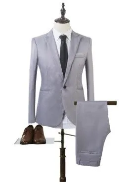 Classic Men's Formal Tuxedo Set – Elegant Suit for Special Occasions