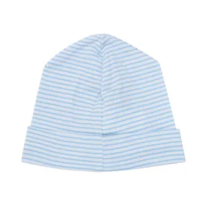 Classic Stripe Receiving Hat in Light Blue