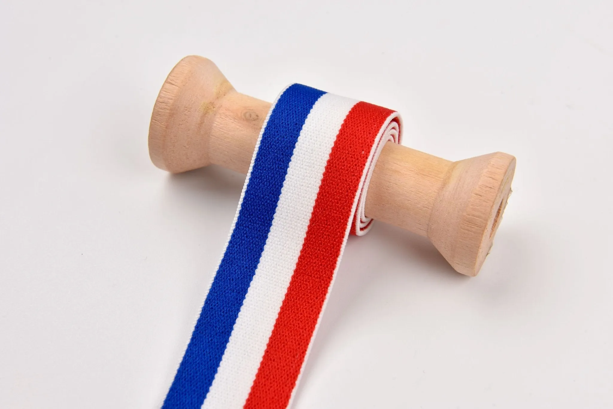 Colored Stripe Pattern Elastic Strap Band  25mm - 3 Yards Pack