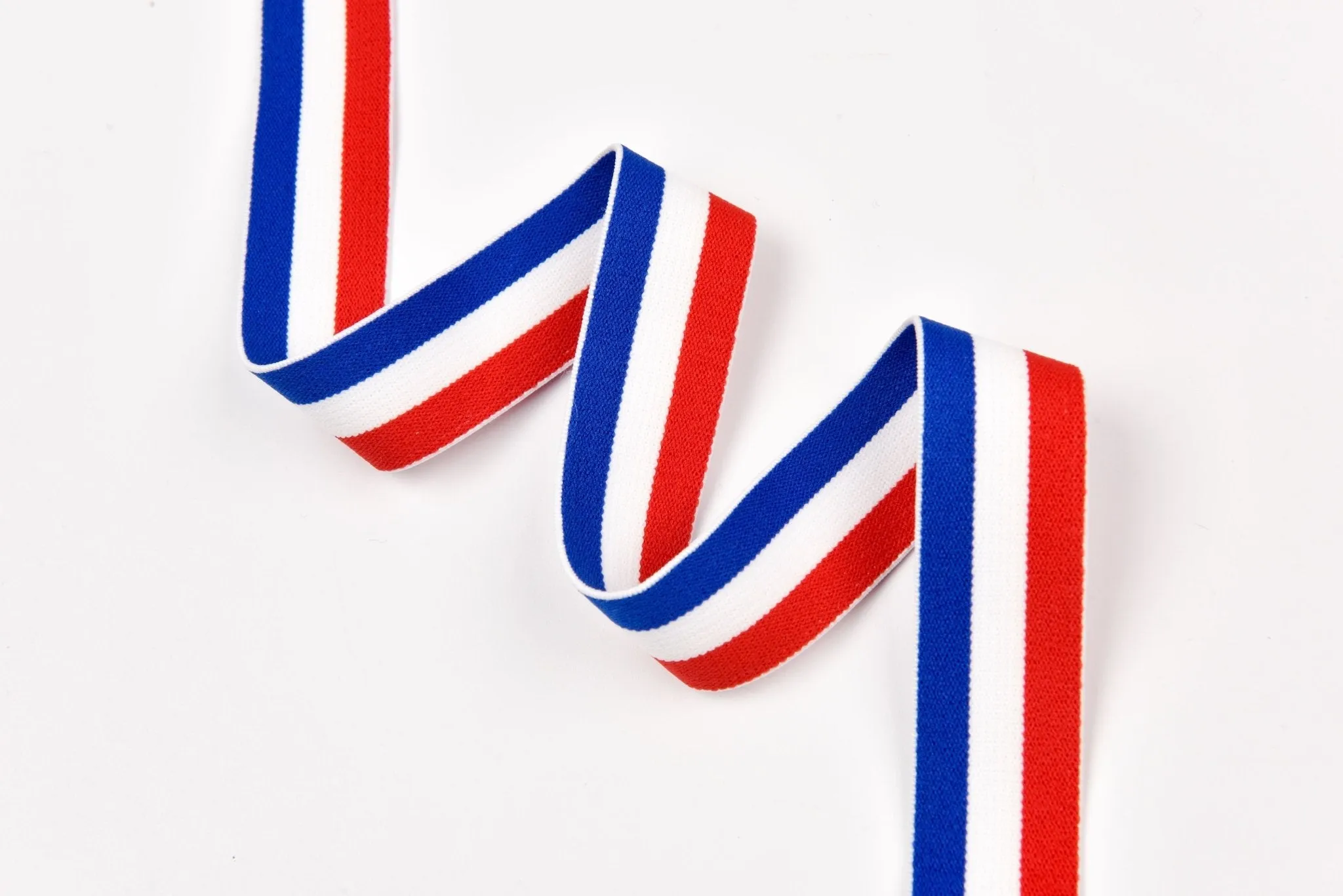 Colored Stripe Pattern Elastic Strap Band  25mm - 3 Yards Pack