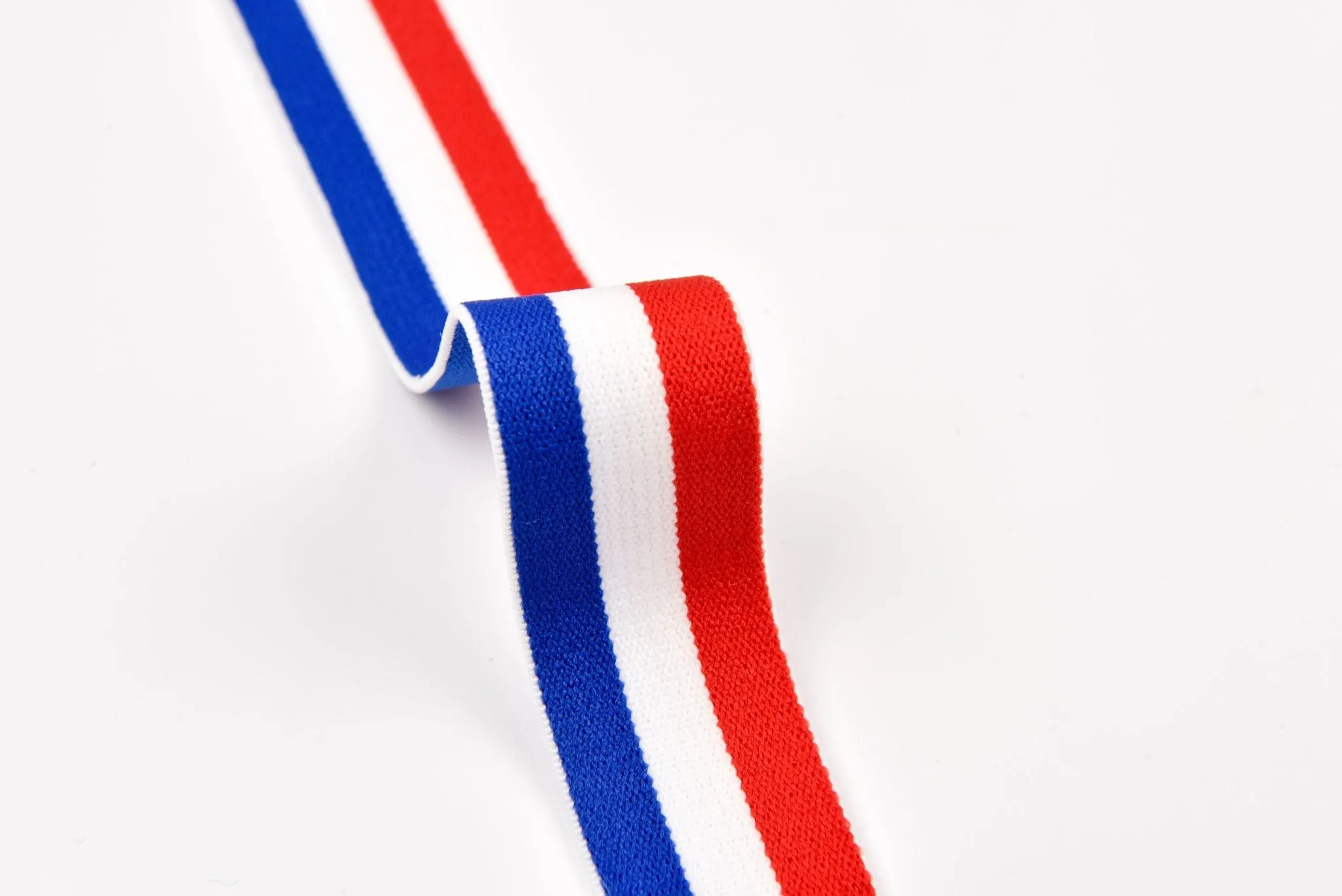 Colored Stripe Pattern Elastic Strap Band  25mm - 3 Yards Pack