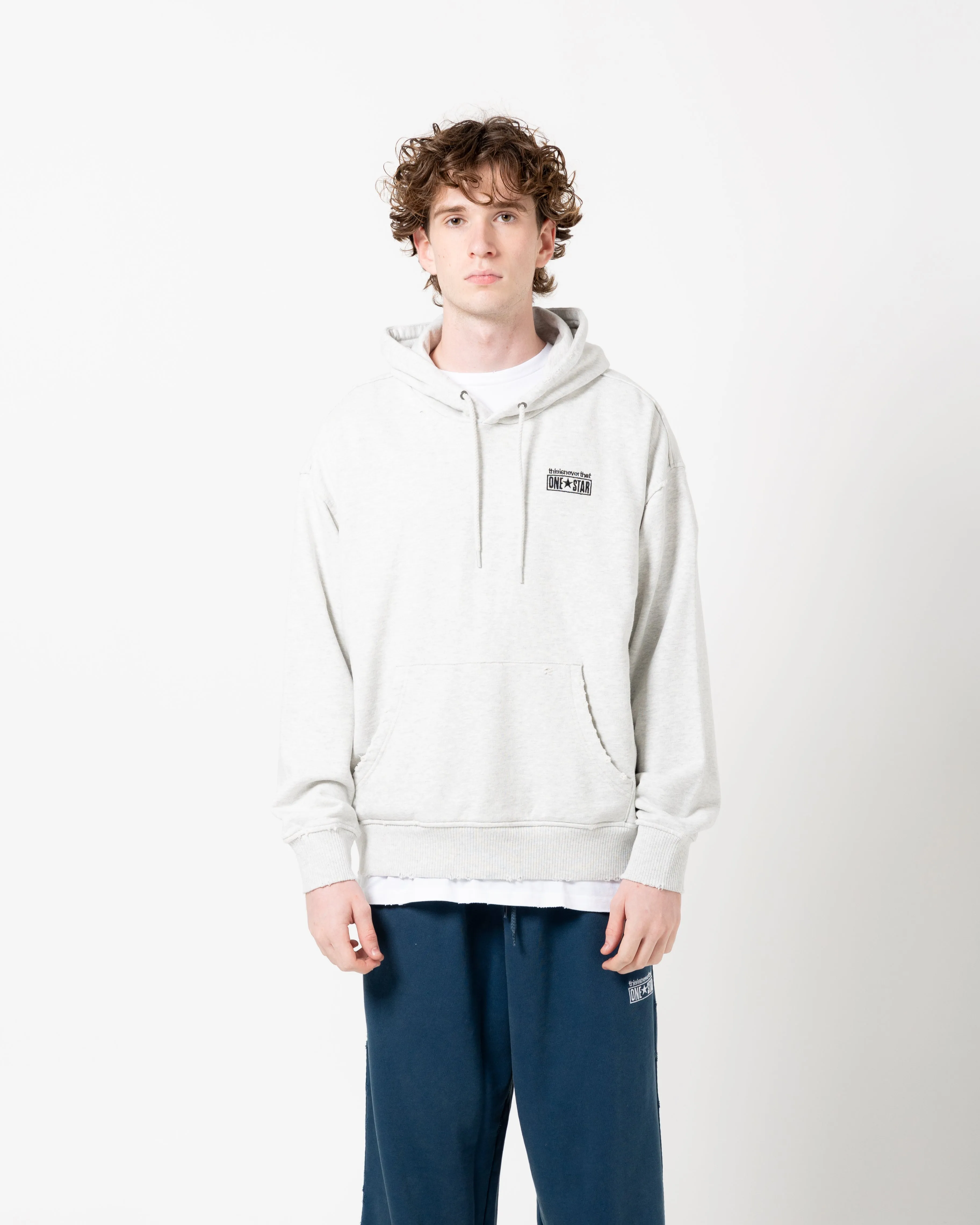 Converse x thisisneverthat Washed Hoodie | Light Retro Grey Heather