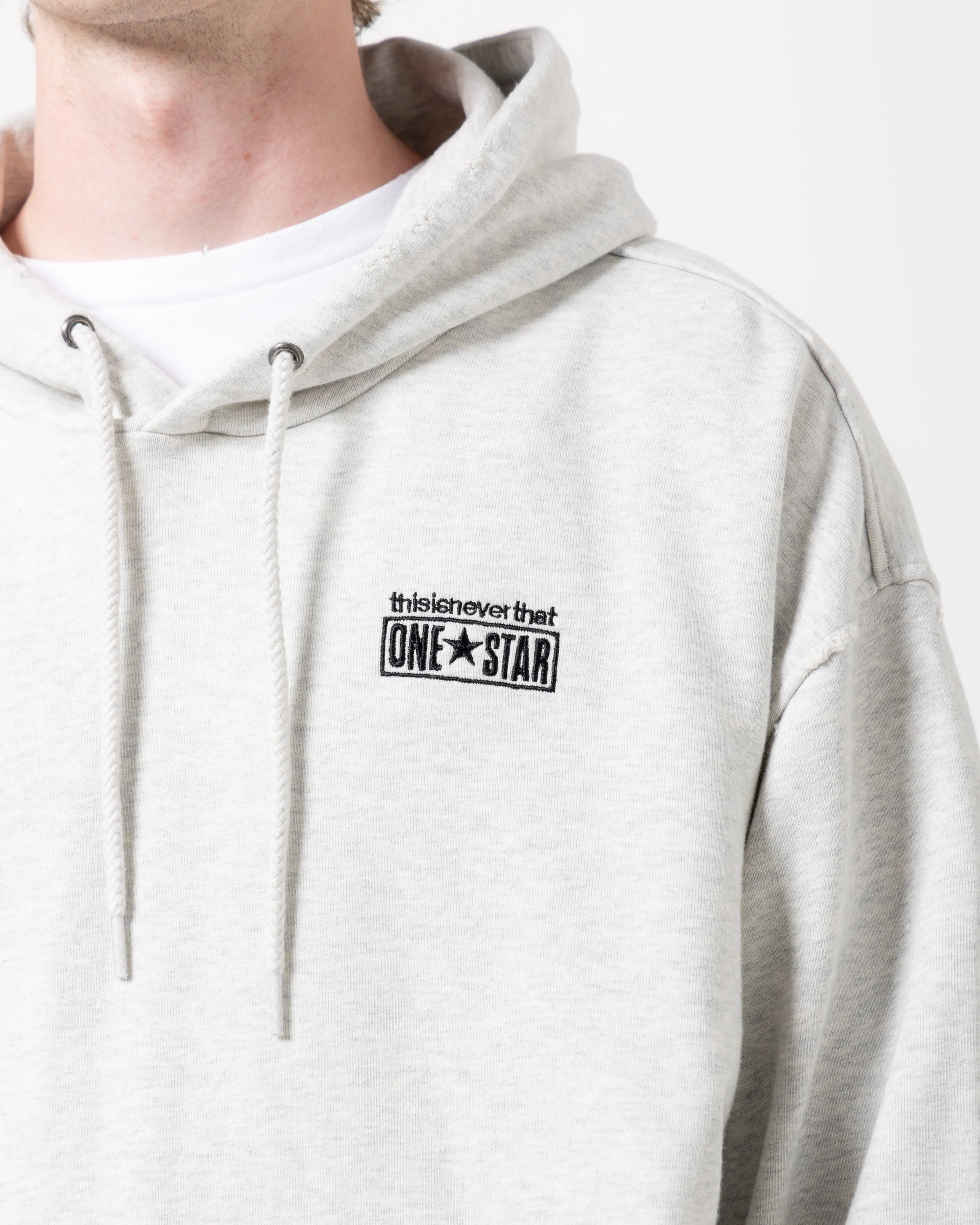 Converse x thisisneverthat Washed Hoodie | Light Retro Grey Heather