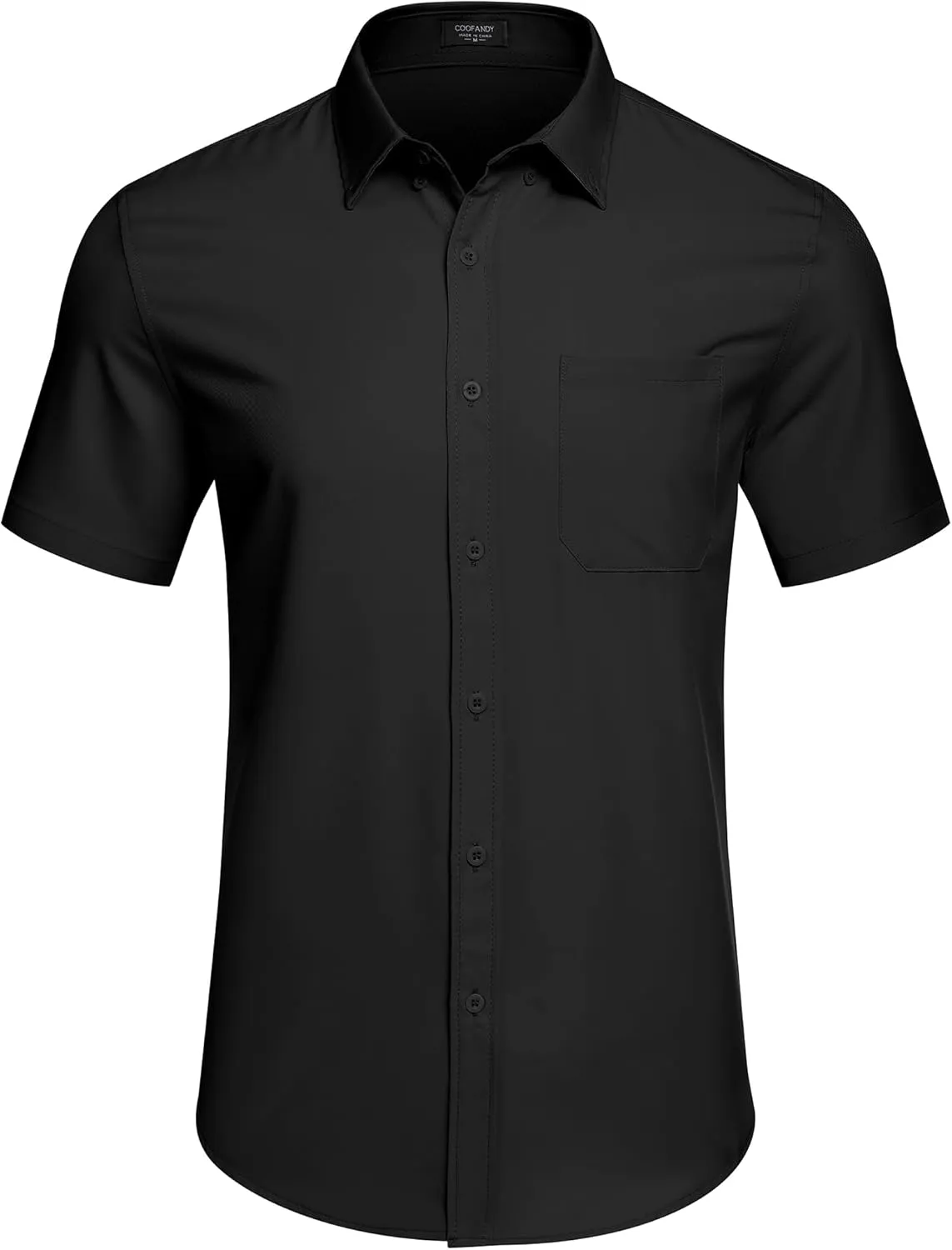 COOFANDY Mens Casual Dress Shirt Short Sleeve Wrinkle Free Dress Shirt Business Casual Shirts