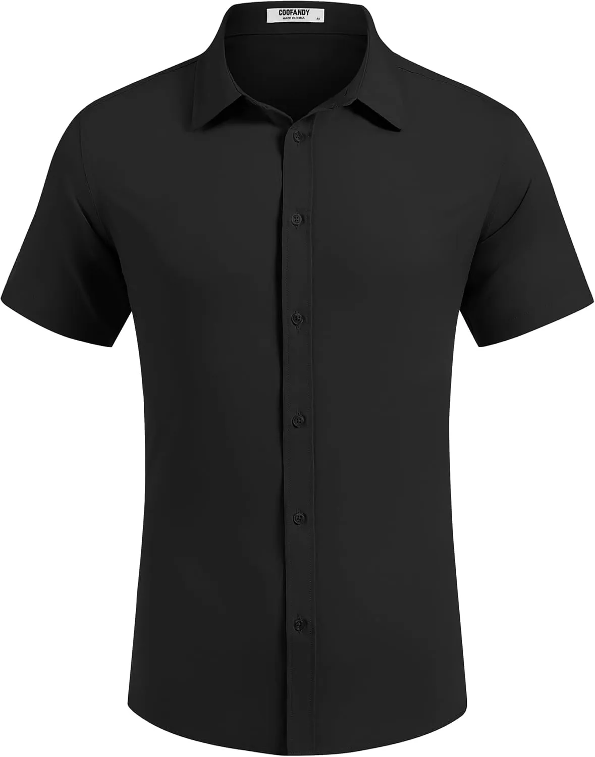 COOFANDY Mens Dress Shirts Button Down Short Sleeve Shirt Summer Shirts Business Casual Wedding Shirt