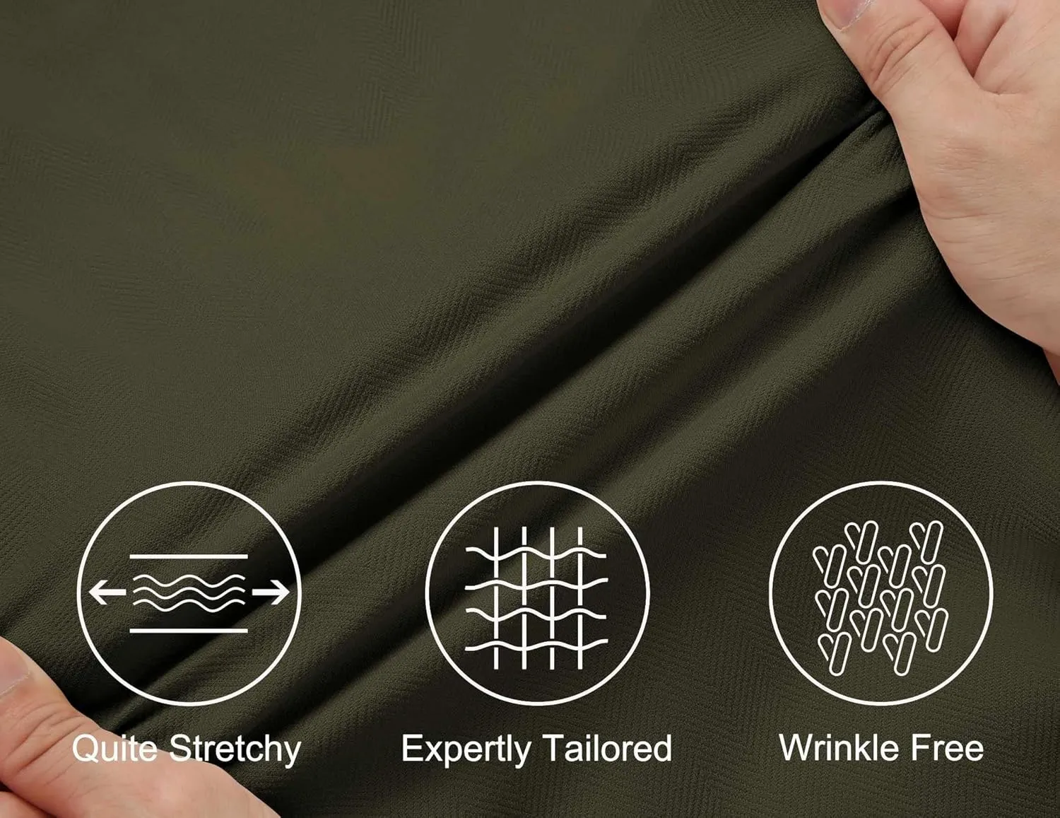 COOFANDY Mens Long Sleeve Button Down Shirts Wrinkle Free Untucked Shirts Casual Dress Shirt for Men
