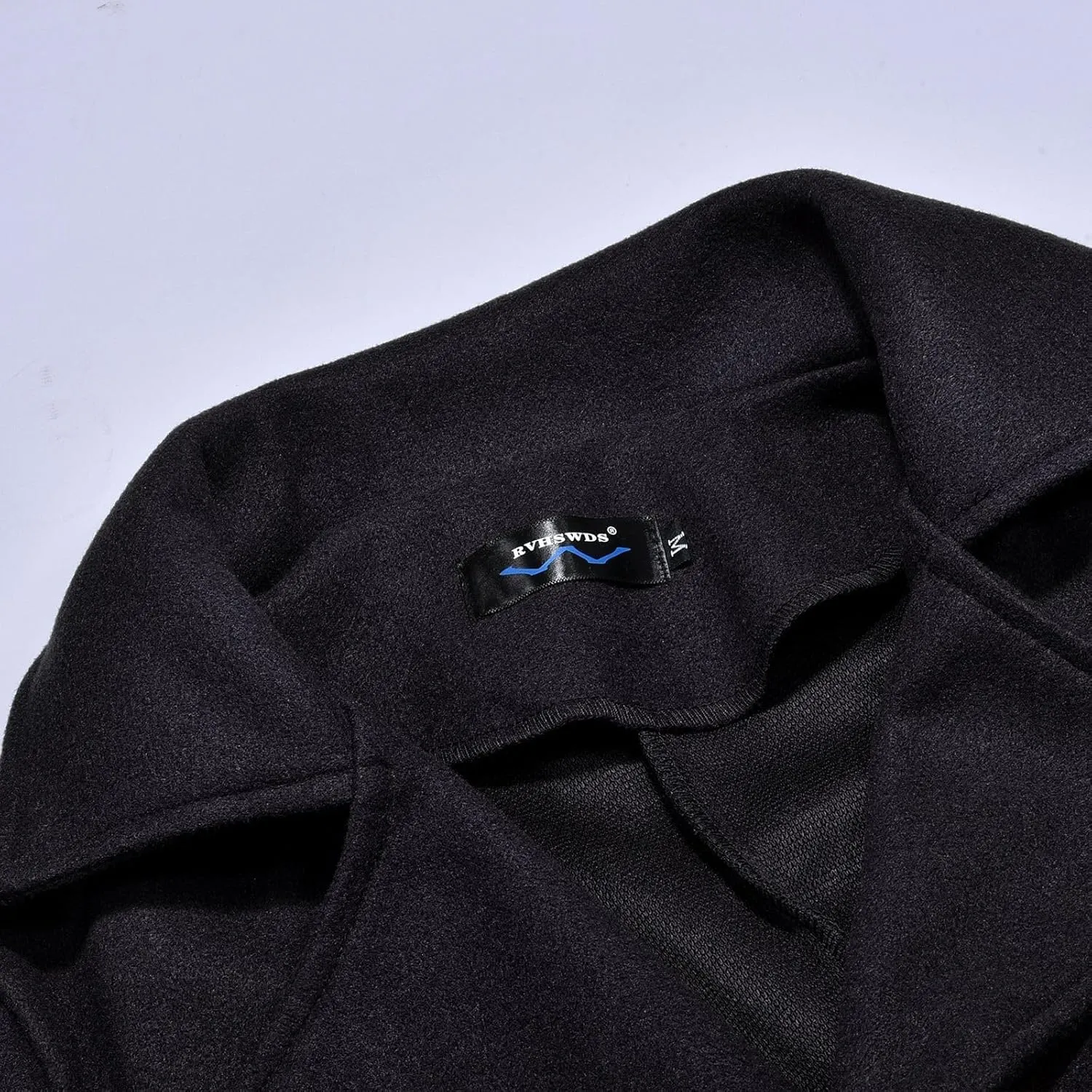 cooki Trench Coat for Women 2023 Women's Wool Trench Coats Warm Winter Pea Coat Double Breasted Mid-Long Lapel Fleece Jackets