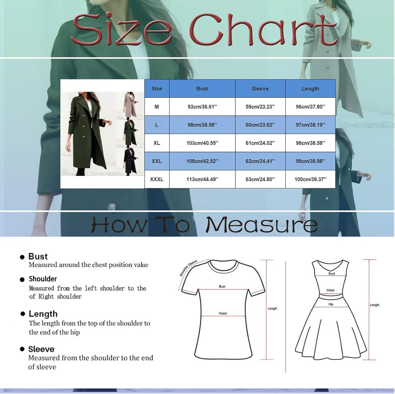 cooki Trench Coat for Women 2023 Women's Wool Trench Coats Warm Winter Pea Coat Double Breasted Mid-Long Lapel Fleece Jackets