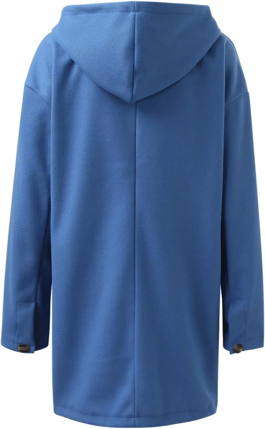 cooki Wool Coats for Women Long Women Fuzzy Fleece Winter Cardigan Jackets Trench Coats Lapel Collar Button Down Peacoat