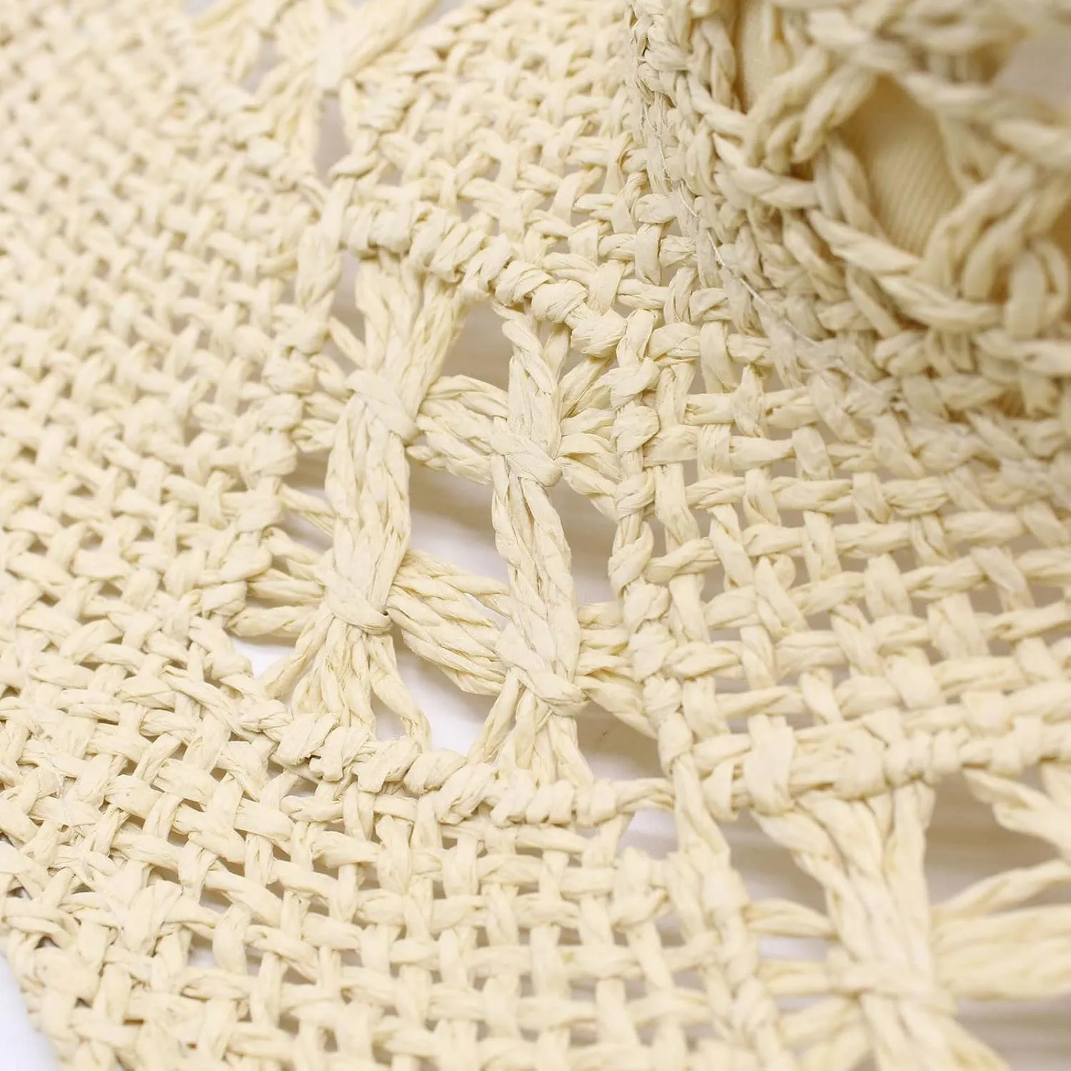 Cowboy Hats for Women Wide Brim Straw Sun Hats Western Retro Solid Bucket Hats Summer Hollow Breathable Travel Hats