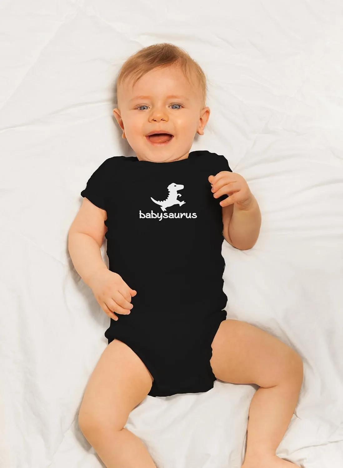 Crazy Bros Tees Babysaurus Baby Bodysuit - Adorable Infant Boy Girl Romper Clothing Newborn Unisex Clothes