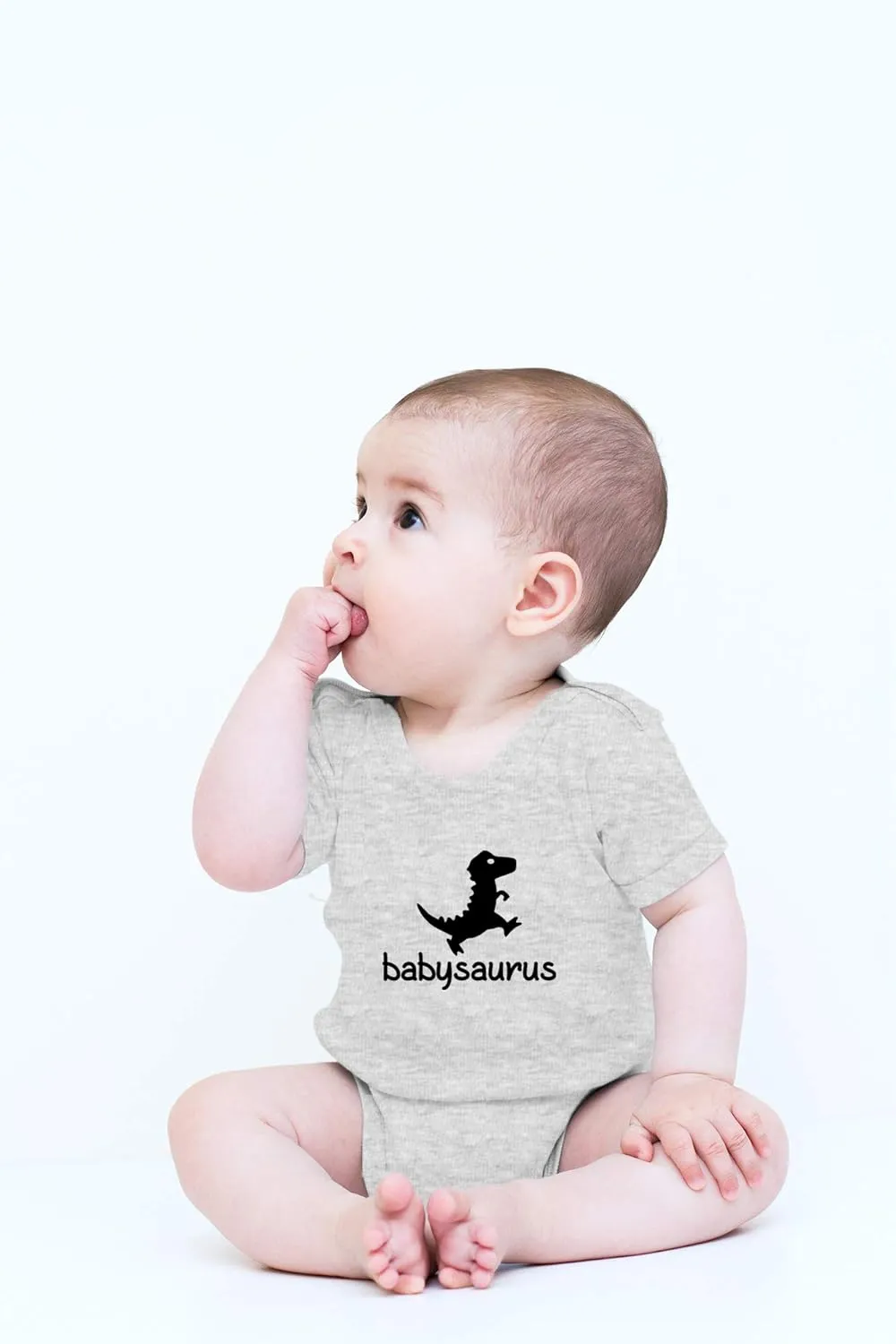 Crazy Bros Tees Babysaurus Baby Bodysuit - Adorable Infant Boy Girl Romper Clothing Newborn Unisex Clothes