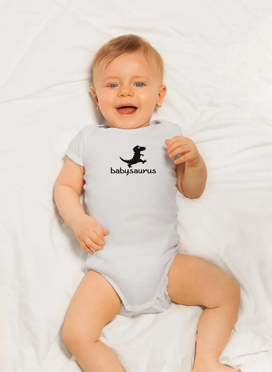 Crazy Bros Tees Babysaurus Baby Bodysuit - Adorable Infant Boy Girl Romper Clothing Newborn Unisex Clothes