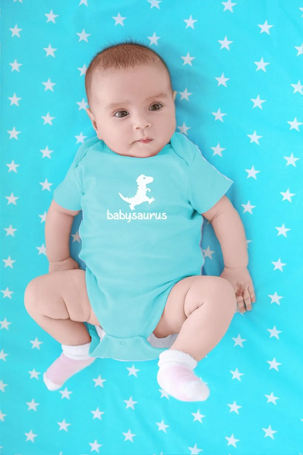 Crazy Bros Tees Babysaurus Baby Bodysuit - Adorable Infant Boy Girl Romper Clothing Newborn Unisex Clothes