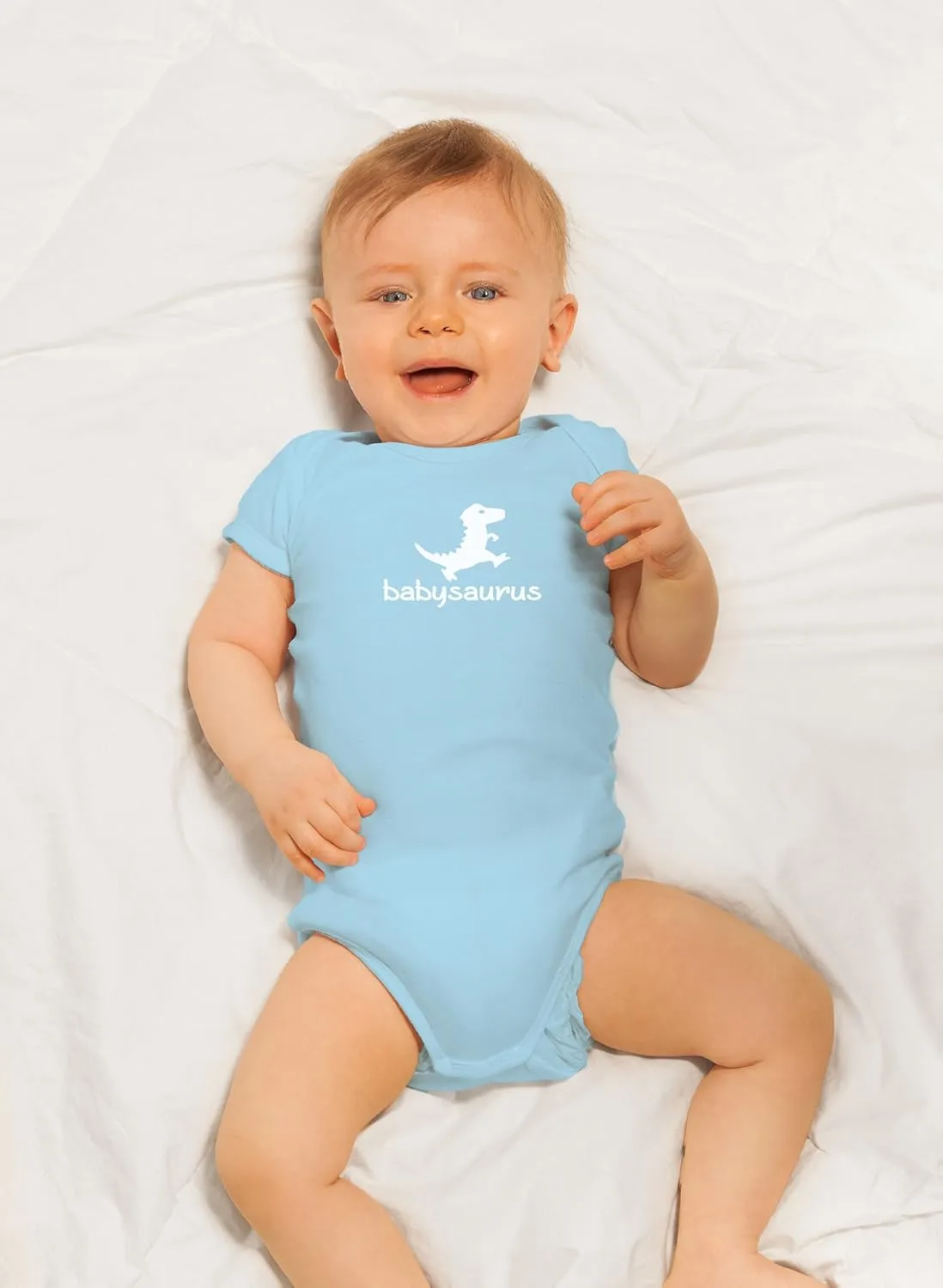 Crazy Bros Tees Babysaurus Baby Bodysuit - Adorable Infant Boy Girl Romper Clothing Newborn Unisex Clothes