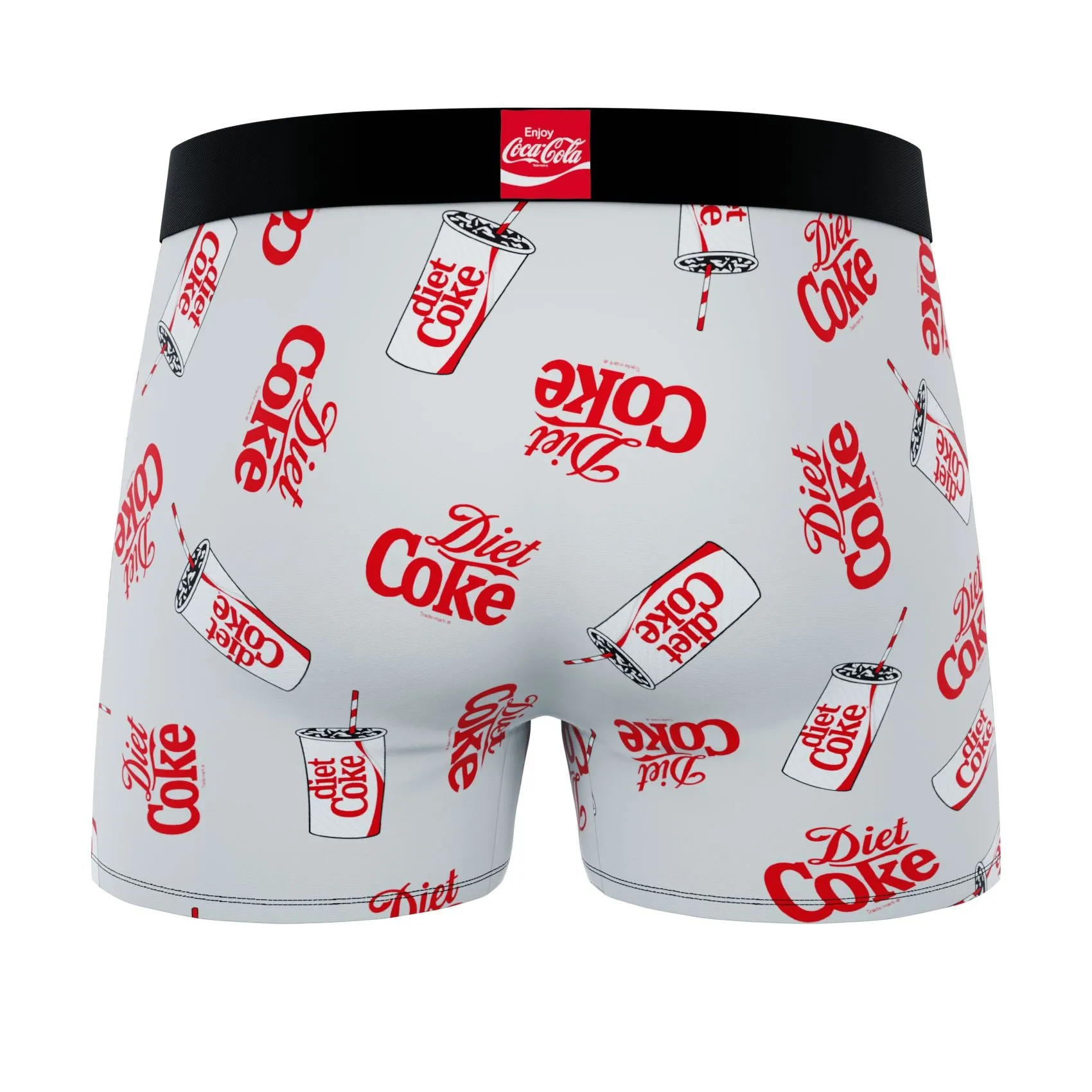 CRAZYBOXER Coca-Cola Drinks Men's Boxer Briefs 3 Pack (Creative Packaging)