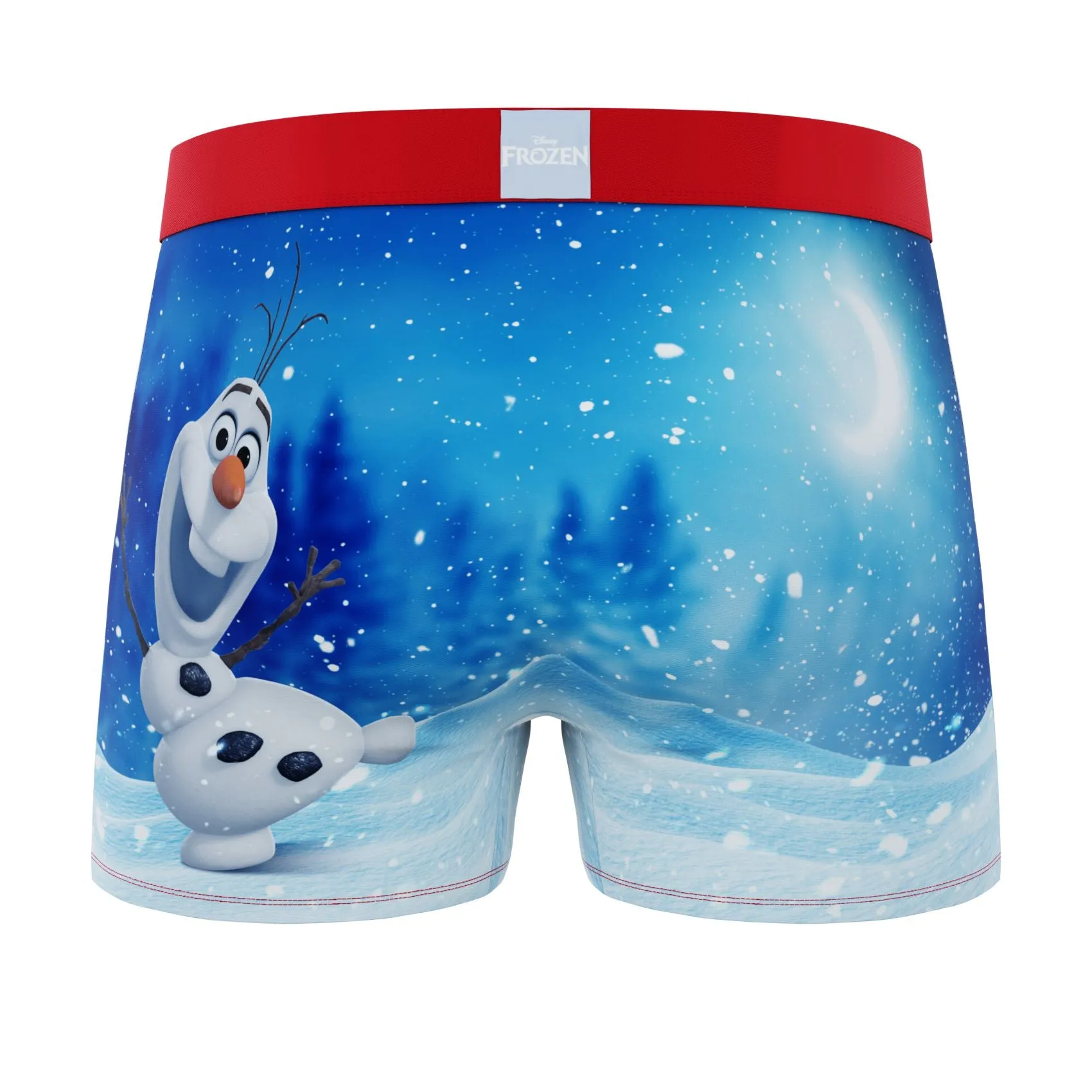 CRAZYBOXER Disney Frozen Olaf Men's Boxer Briefs (Creative Packaging)