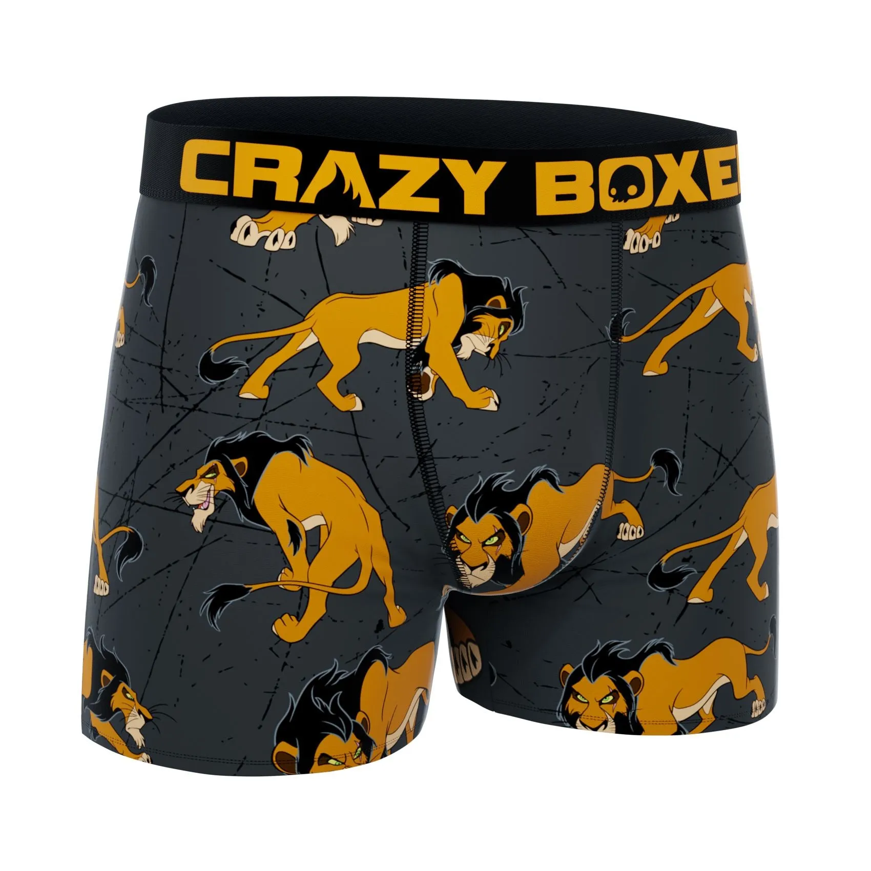 CRAZYBOXER Disney Lion King Scar Men's Boxer Briefs