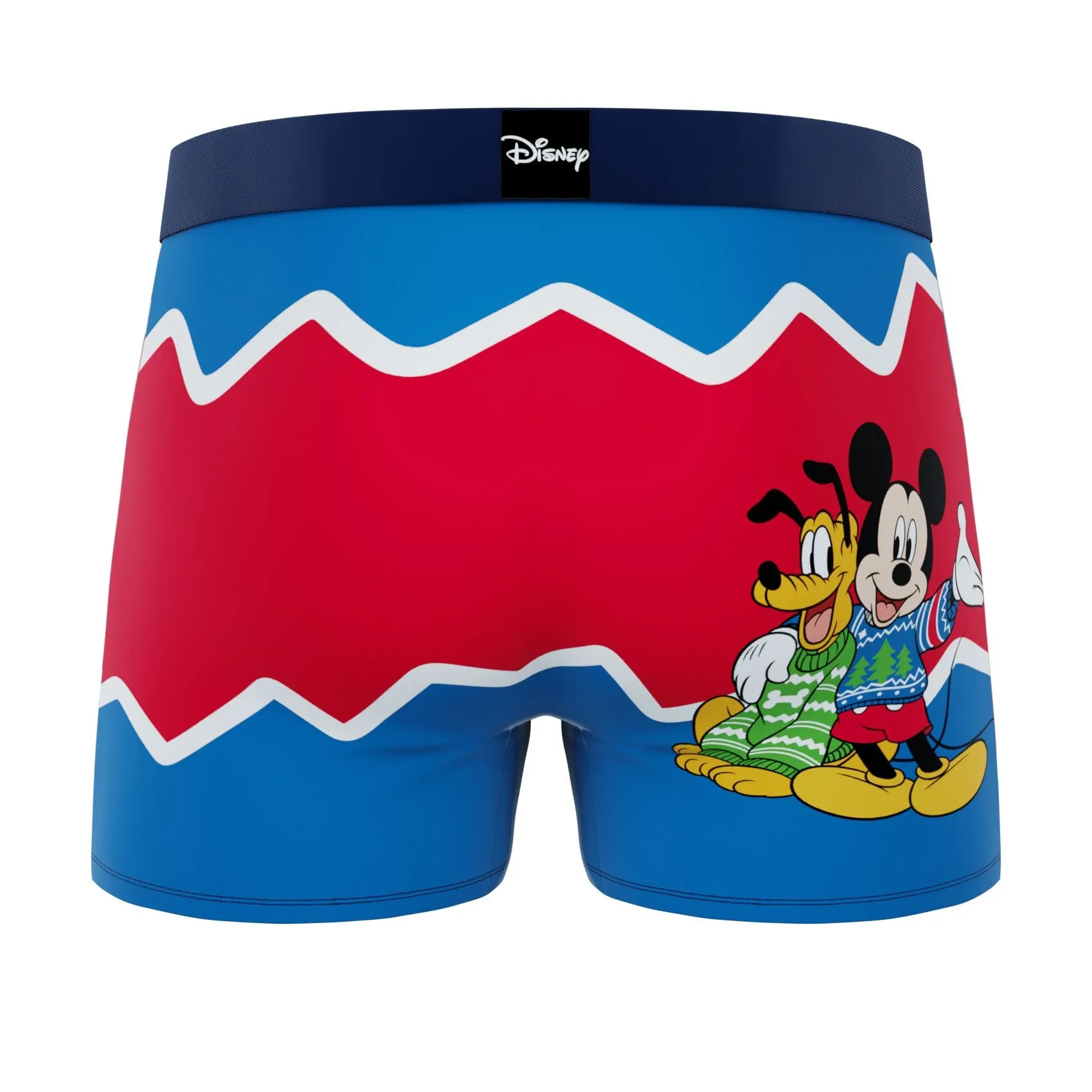 CRAZYBOXER Disney Mickey and Pluto Holidays Men's Boxer Briefs (2 pack)