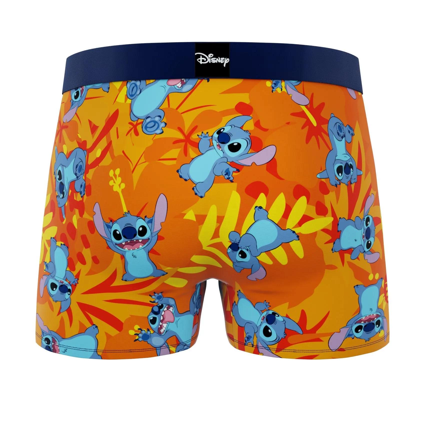 CRAZYBOXER Disney Tropical Stitch Men's Boxer Briefs (2 Pack)