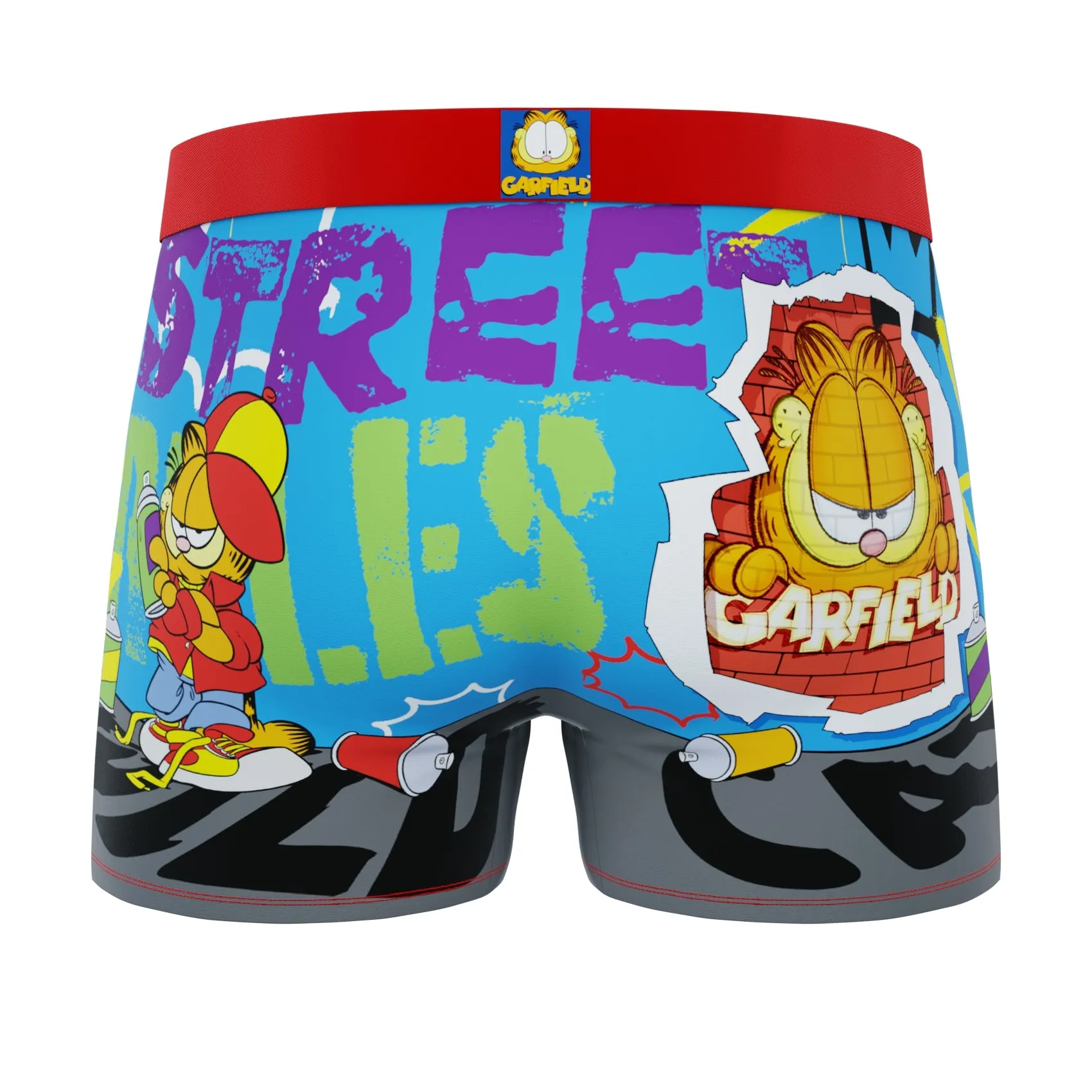 CRAZYBOXER Garfield Street Art Men's Boxer Briefs